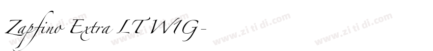 Zapfino Extra LT W1G字体转换 Zapfino Extra LT W1G字体转换